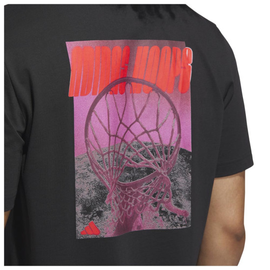 Adidas Ανδρική κοντομάνικη μπλούζα Hoops Graphic Tee